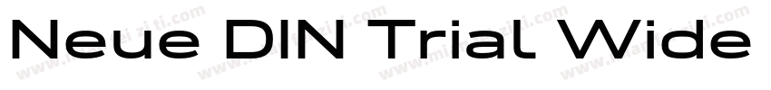Neue DIN Trial Wide XBold字体转换